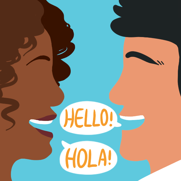 Spanish conversation group is held every Monday from 1 p.m. to 1:50 p.m. in M315.