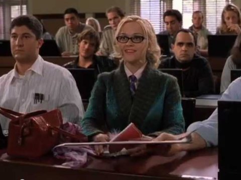Elle Woods bucking down and focusing on academic success. (Photo bybusinessinsider.com)