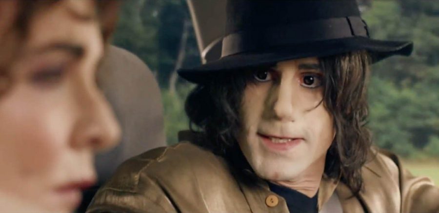 Joseph Fiennes portrays Michael Jackson in a now cancelled episode of Sky Art’s produced TV series, ‘Urban Myths.’ Photo courtesy of Sky Arts.