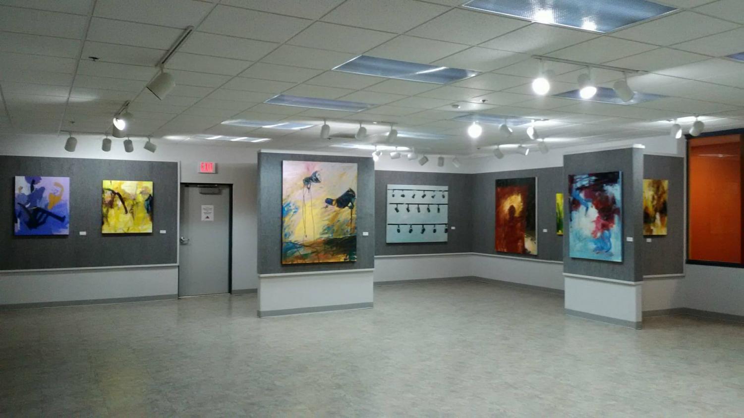 Jenny Delaughter's abstract light-inspired paintings can be viewed until Oct. 31 at 5 P.M. at the Visual and Performing Arts Center.