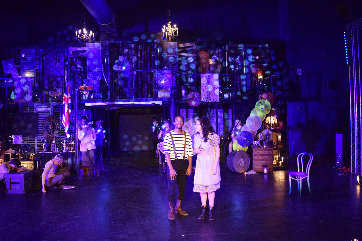 Peter, played by senior Charles Jackson, finally warms up to Molly Asher, played by senior Sarah Lehmann after her secret locket filled with
