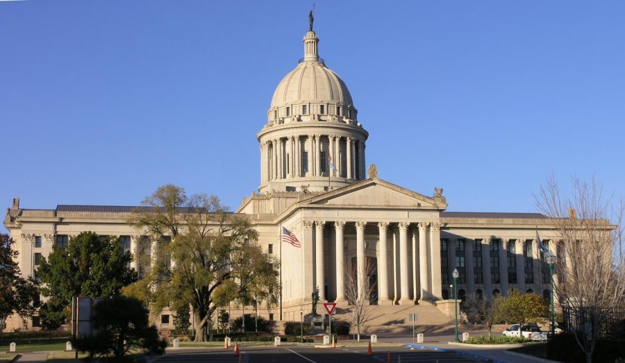 Tens+of+thousands+of+teachers+gathered+at+the+Oklahoma+state+capitol+building+on+April+2+to+protest+education+budget+cuts+and+teacher+pay+after+a+bill+was+passed+that+failed+to+meet+their+demands.