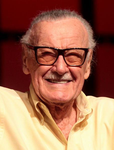 Stan Lee speaking at the 2014 Phoenix Comicon on June 8, 2014.
https://creativecommons.org/licenses/by-sa/3.0/deed.en