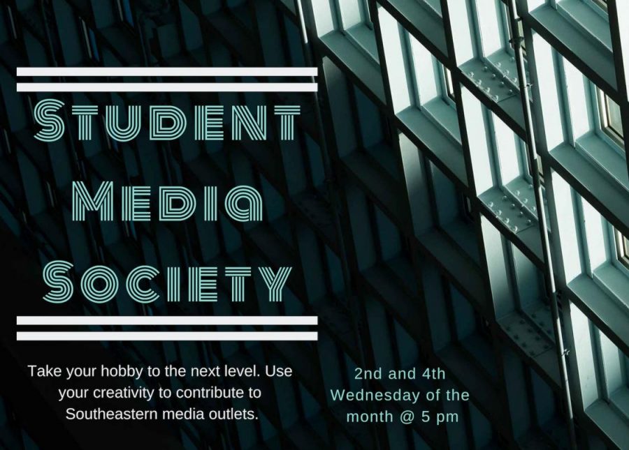 Student Media Society Flyer; per Ashlee Carr