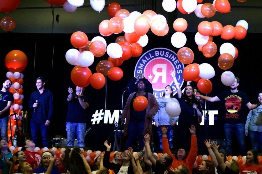 Even after losing the SBR on February 26, Durant citizens celebrated as balloons dropped from the Choctaw Even Center ceiling. 