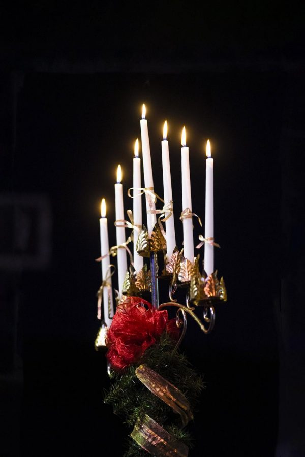 This+years+marks+100+years+of+Southeasterns+Candlelighting+Ceremony+tradition.+The+photo+above+depicts+the+candelabra+display+from+the+2019+ceremony.