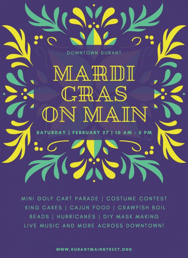 Mardi Gras on Main will include a variety of themed activities and live music.