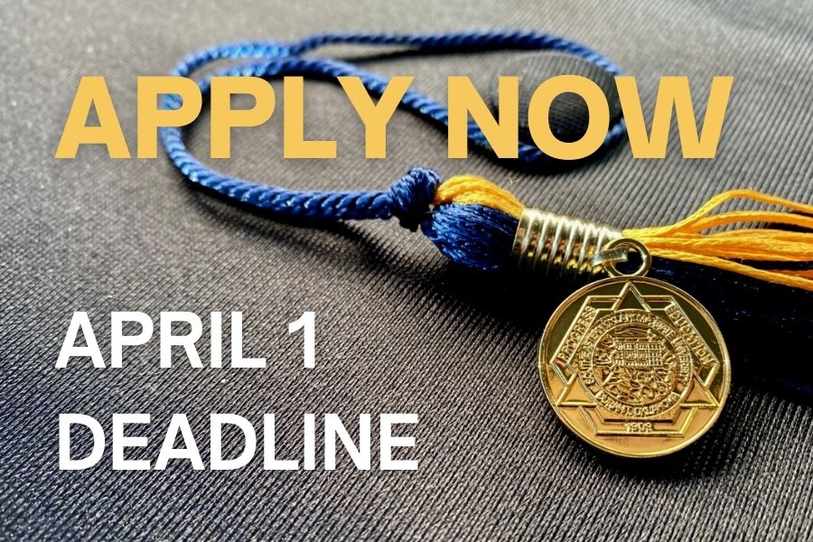 The deadline to apply for graduation is Friday, April 1. 